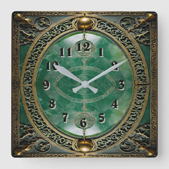 Reloj Cuadrado Art Deco (Anverso)