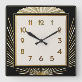 Reloj Cuadrado Art Deco