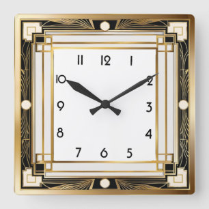 Reloj Cuadrado Art Deco