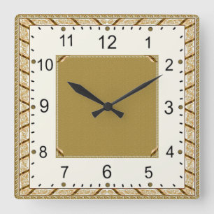 Reloj Cuadrado Art Deco