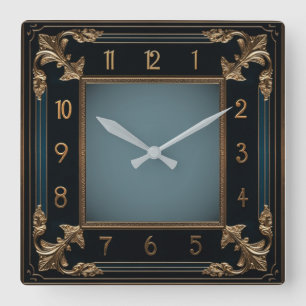 Reloj Cuadrado Art Deco