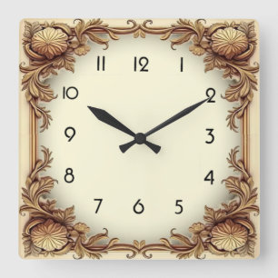 Reloj Cuadrado Art Deco