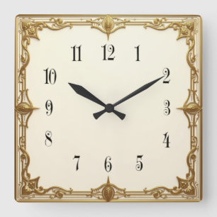 Reloj Cuadrado Art Déco