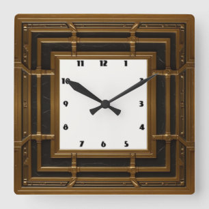 Reloj Cuadrado Art Deco