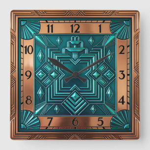 Reloj Cuadrado Art Deco