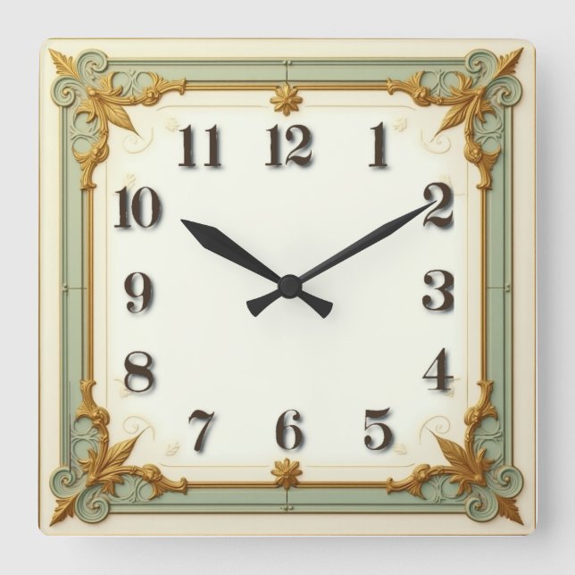 Reloj Cuadrado Art Deco Casa de la Moneda (Anverso)