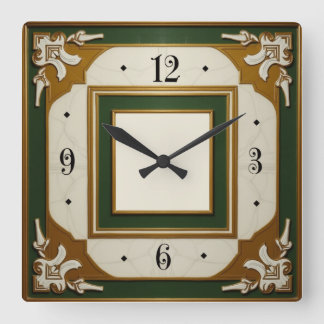 Reloj Cuadrado Art Deco Elegant