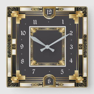 Reloj Cuadrado Art deco Elegant