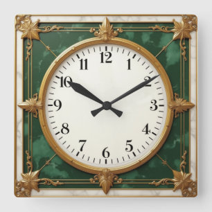 Reloj Cuadrado Art Deco Elegante