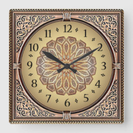Reloj Cuadrado Art Deco Elegante