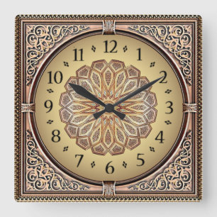 Reloj Cuadrado Art Deco Elegante