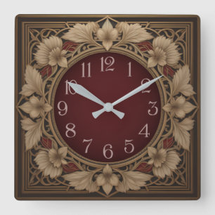 Reloj Cuadrado Art Deco elegante