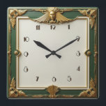 Reloj Cuadrado Art Deco Elegante<br><div class="desc">Gran diseño de reloj. Te encantará como a otros. Tenga la libertad de usar este diseño para otro producto que desee o para el personalizar y agregue su texto. Sígueme por más. Gracias. Que tengas un buen día.</div>