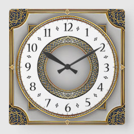 Reloj Cuadrado Art Deco Elegante