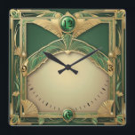 Reloj Cuadrado Art Deco Exclusivo<br><div class="desc">Gran diseño de reloj. Te encantará como a otros. Tenga la libertad de usar este diseño para otro producto que desee o para el personalizar y agregue su texto. Sígueme por más. Gracias. Que tengas un buen día.</div>