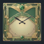 Reloj Cuadrado Art Deco Exclusivo<br><div class="desc">Gran diseño de reloj. Te encantará como a otros. Tenga la libertad de usar este diseño para otro producto que desee o para el personalizar y agregue su texto. Sígueme por más. Gracias. Que tengas un buen día.</div>