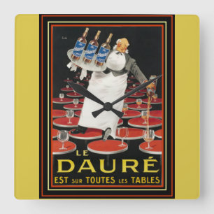 Reloj Cuadrado Art Deco Le Daure Ad Wall Clock