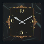 Reloj Cuadrado Art Deco lux<br><div class="desc">Gran diseño de reloj. Te encantará como a otros. Tenga la libertad de usar este diseño para otro producto que desee o para el personalizar y agregue su texto. Sígueme por más. Gracias. Que tengas un buen día.</div>