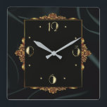 Reloj Cuadrado Art Deco lux<br><div class="desc">Gran diseño de reloj. Te encantará como a otros. Tenga la libertad de usar este diseño para otro producto que desee o para el personalizar y agregue su texto. Sígueme por más. Gracias. Que tengas un buen día.</div>