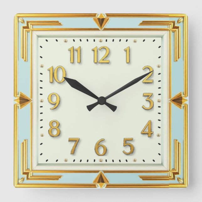 Reloj Cuadrado Art Deco Mint (Anverso)