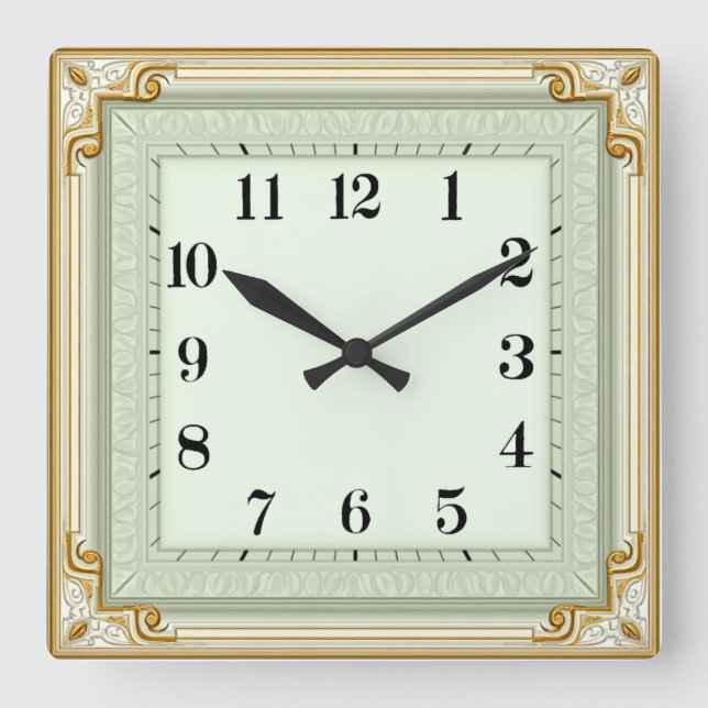 Reloj Cuadrado Art Deco Mint (Anverso)