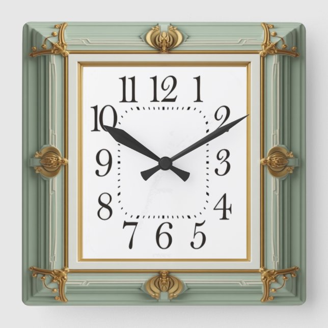 Reloj Cuadrado Art Deco Mint (Anverso)