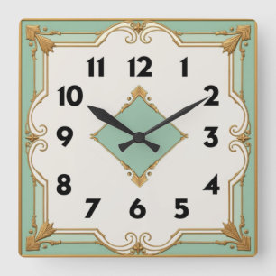 Reloj Cuadrado Art Deco Mint