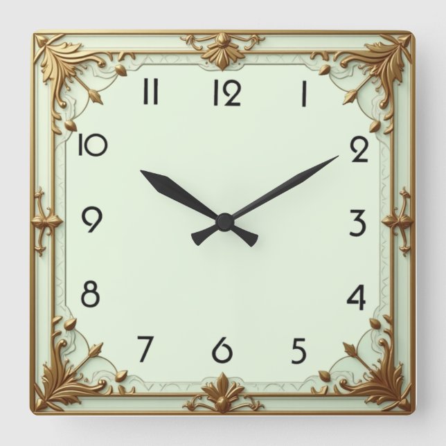 Reloj Cuadrado Art Deco Mint (Anverso)