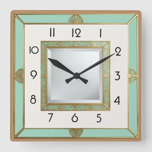 Reloj Cuadrado Art Deco Mint (Anverso)