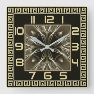 Reloj Cuadrado Art Deco moderno