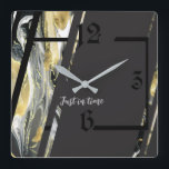 Reloj Cuadrado Art Deco moderno<br><div class="desc">Gran diseño de reloj. Te encantará como a otros. Tenga la libertad de usar este diseño para otro producto que desee o para el personalizar y agregue su texto. Sígueme por más. Gracias. Que tengas un buen día.</div>