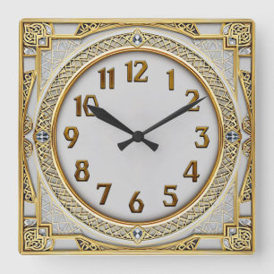 Reloj Cuadrado Art Deco Oro