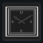 RELOJ CUADRADO ART DECO WALL CLOCK<br><div class="desc">CAN BE CUSTOMISED.</div>