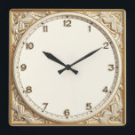 Reloj Cuadrado Art Deco White<br><div class="desc">Gran diseño de reloj. Te encantará como a otros. Tenga la libertad de usar este diseño para otro producto que desee o para el personalizar y agregue su texto. Sígueme por más. Gracias. Que tengas un buen día.</div>