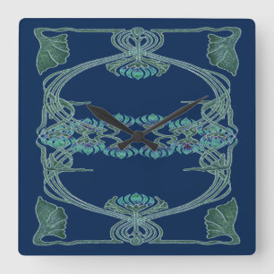 Reloj Cuadrado Art Nouveau Inspirations I, Wall clock