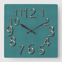 Art-Of-Time-Summer-Verde azulada-Check-Silver