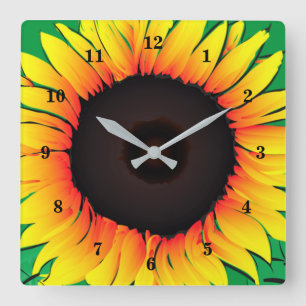 Reloj Cuadrado Art Sunflower - Sunny