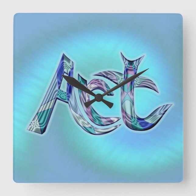 Reloj Cuadrado Art the Word (Anverso)