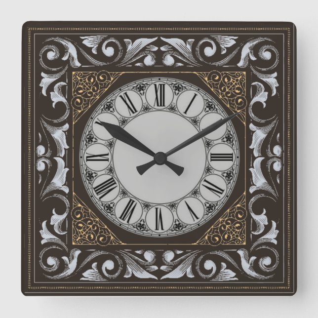 Reloj Cuadrado Arte (Anverso)