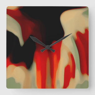 Reloj Cuadrado Arte abstracto