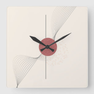 Reloj Cuadrado Arte abstracto en la pared