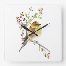 Arte acuático Goldfinch Bird