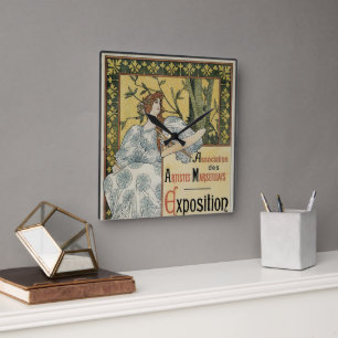 Reloj Cuadrado Arte Antiguo Moderno, Exposición de Bellas Artes