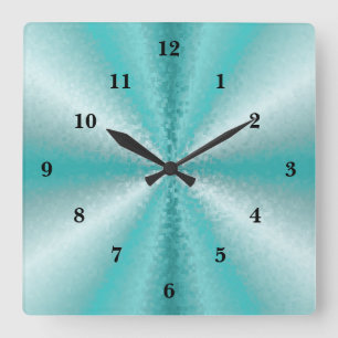 Reloj Cuadrado Arte arcoiris 3D