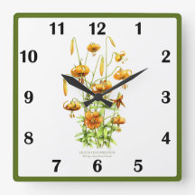 Arte botánico de Lily Flor silvestre