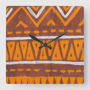 Reloj Cuadrado Arte de África