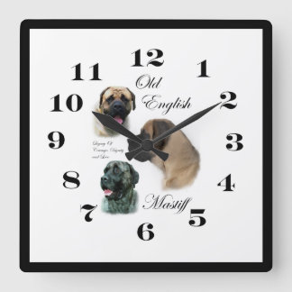 Reloj Cuadrado Arte de castigos en inglés
