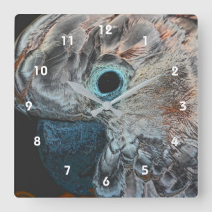 Reloj Cuadrado Arte de cocodrilo rosado moluccan 