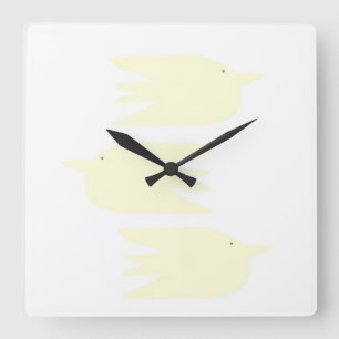 Reloj Cuadrado arte de pintar palomas