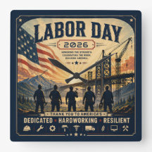 Arte de Tributo al Trabajador del Día del Trabajo